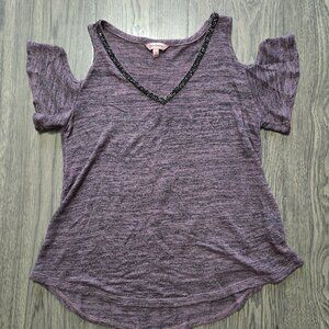 Juicy Couture Embellished Neck Knit Top – Size S